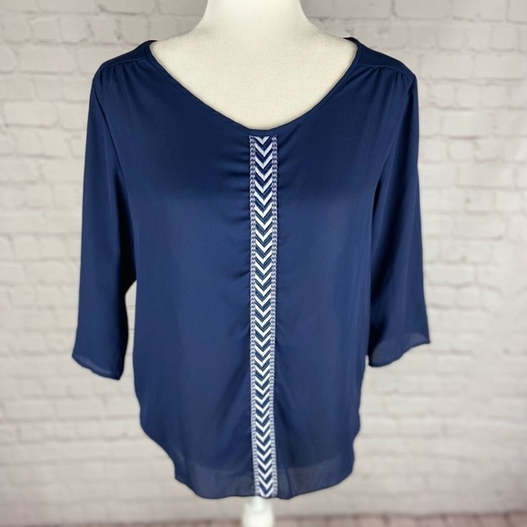 Espresso Tops - 𝅺espresso Womens Blouse with Chevron Pattern PS